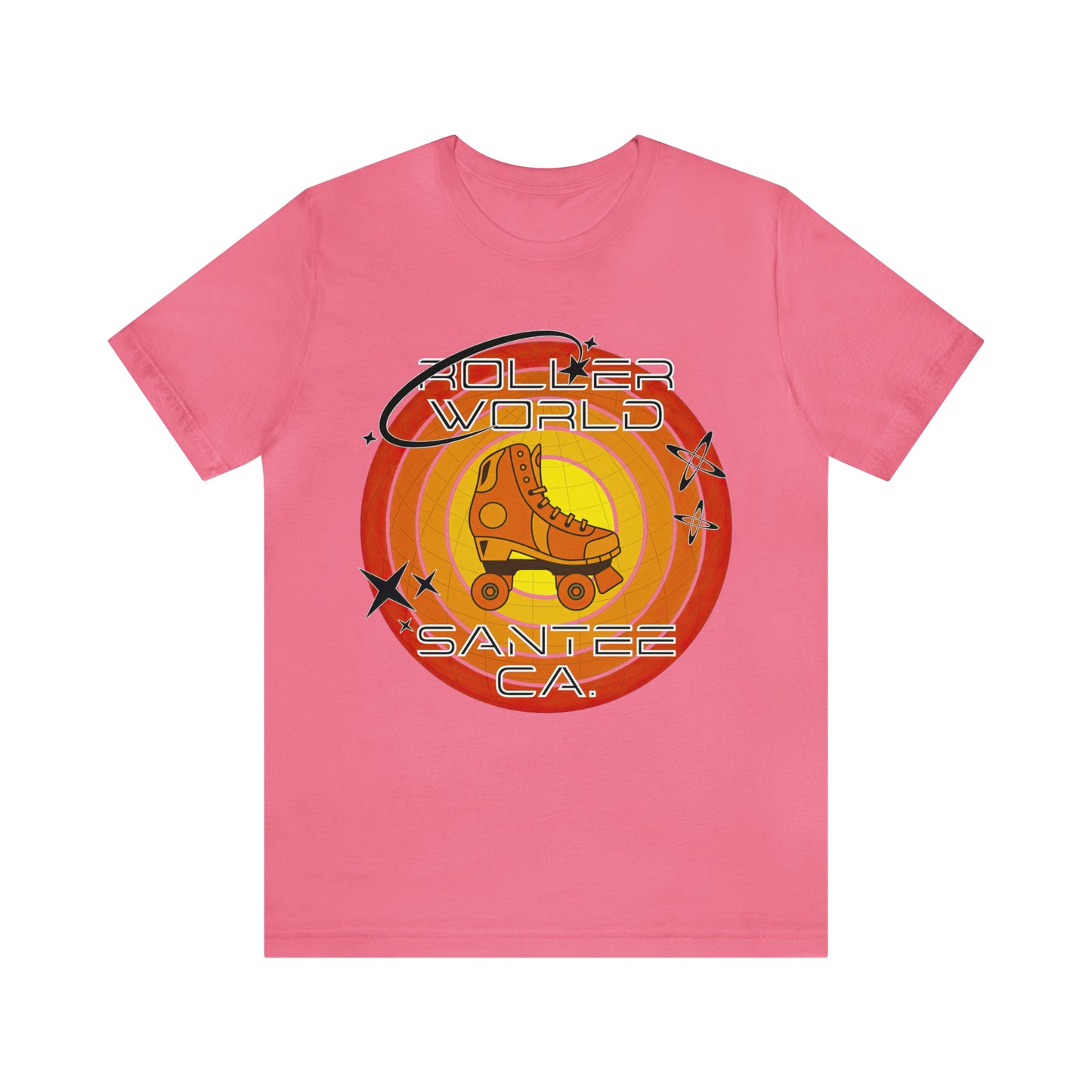 Roller World Santee CA. - Retro Roller Skate T-Shirt